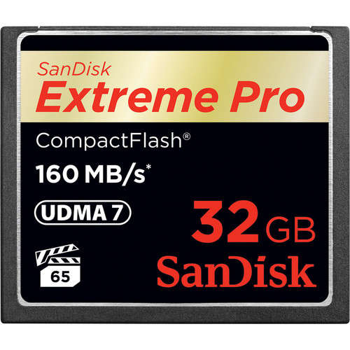 Sandisk Compact Flash Extreme Pro Cf 160mbs 32 Gb